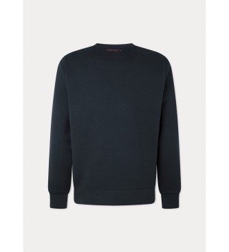 Hackett London AMR Baumwoll-Sweatshirt Schwarz