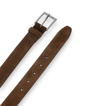 Hackett London Ceinture en cuir Brown Edge
