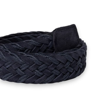 Hackett London Cintur�n de Piel Plait marino