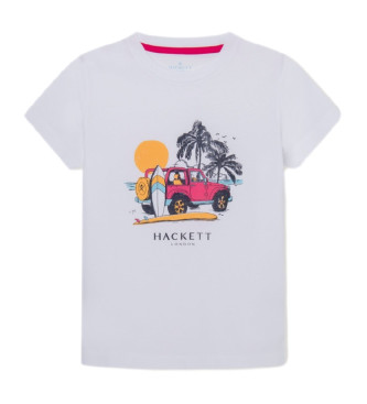 Hackett London T-shirt de vero branca