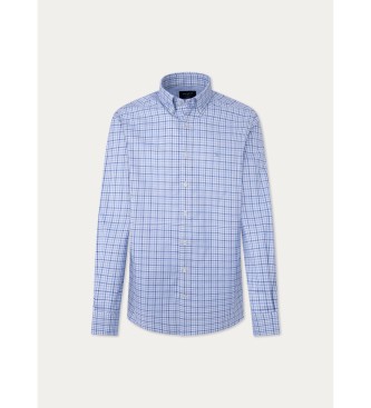 Hackett London Camisa de vero s riscas azul