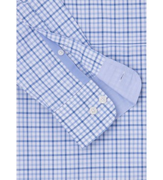 Hackett London Camisa Summer Gingham azul