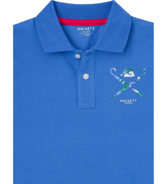 Hackett London Polo Zwem Logo blauw