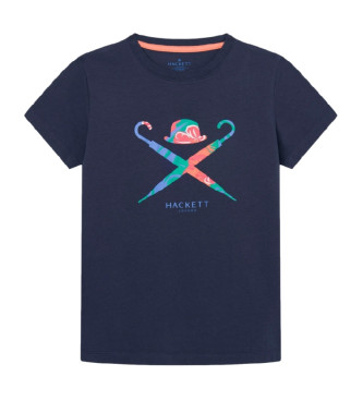Hackett London T-shirt Swim Logo marine