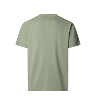 Hackett London T-shirt de linho para nata��o verde