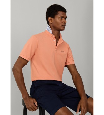 Hackett London Polo Trim Island naranja
