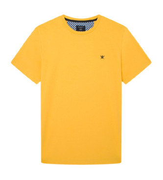 Hackett London Swim Trim Logo T-shirt jaune