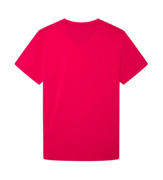 Hackett London T-shirt de bain avec logo fuchsia