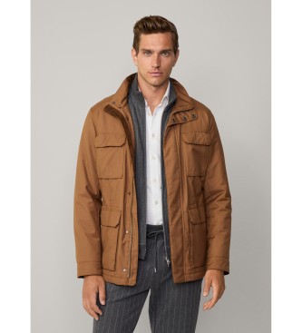 Hackett London Chaqueta sahariana marrn