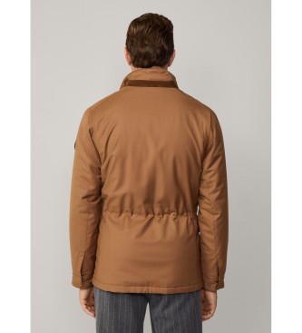 Hackett London Chaqueta sahariana marrn