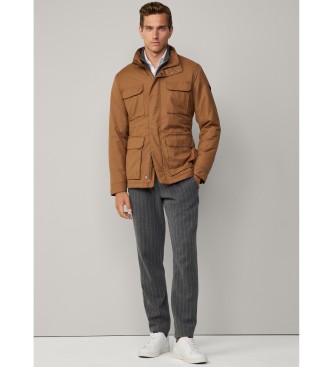 Hackett London Chaqueta sahariana marrn