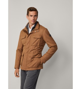 Hackett London Chaqueta sahariana marrn