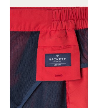 Hackett London Prilagojeni enobarvni kopalni kostum rdeče barve