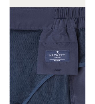 Hackett London Costume da bagno solido su misura blu scuro