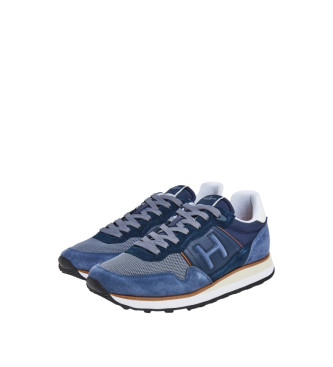 Hackett London Leren sneakersTelfor Varsity navy