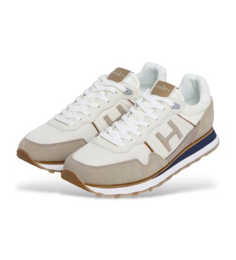 Hackett London Sneakers in pelle beige Telfor Vibesun