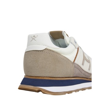 Hackett London Sneakers in pelle beige Telfor Vibesun