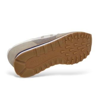 Hackett London Sneakers in pelle beige Telfor Vibesun