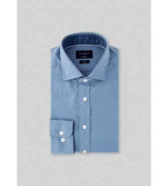 Hackett London Camisa Tencel Multi Trim azul