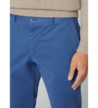 Hackett London Textura trousers blue