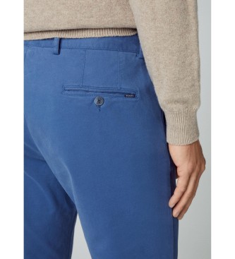 Hackett London Pantalon Textura bleu