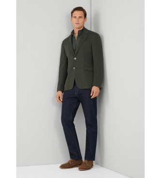 Hackett London Jas Textuur Nylon groen