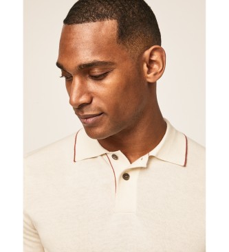 Hackett London Polo Tipped Knit beige