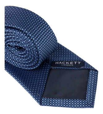 Hackett London Gravata de seda Tri Colour azul-marinho