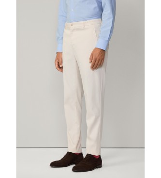 Hackett London Pantaln Chino fit sloane blanco