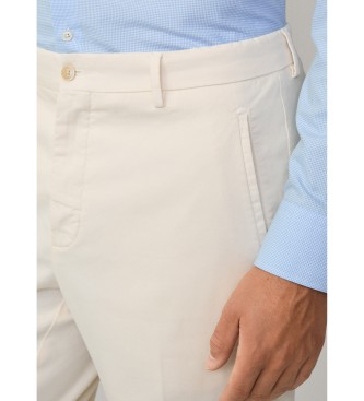 Hackett London Pantaln Chino fit sloane blanco