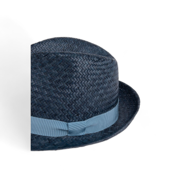 Hackett London Navy Trilby Hat