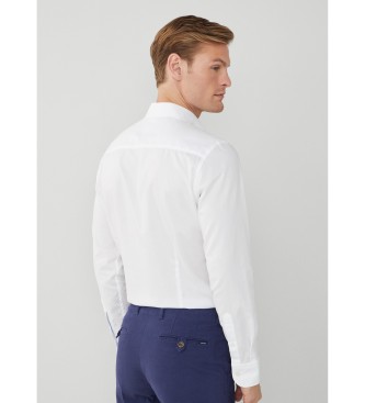 Hackett London Besat twill-skjorte hvid