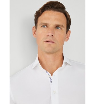 Hackett London Camisa Twill Eng Stripe blanco