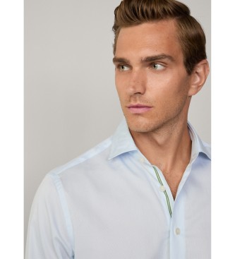 Hackett London Chemise bleue de coupe classique