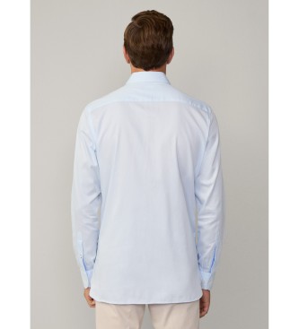 Hackett London Chemise bleue de coupe classique