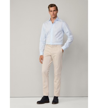 Hackett London Chemise bleue de coupe classique