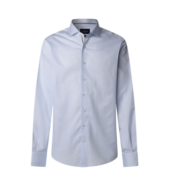 Hackett London Chemise bleue de coupe classique