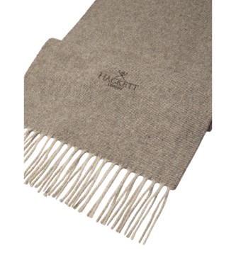 Hackett London Beige Twill-scarf