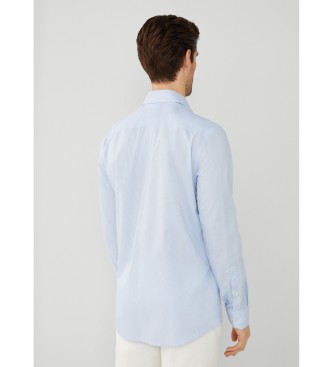 Hackett London Koszula w kratę w dwóch odcieniach niebieskiego