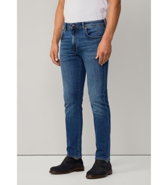 Hackett London slim fit elastiske jeans vintage vask blå