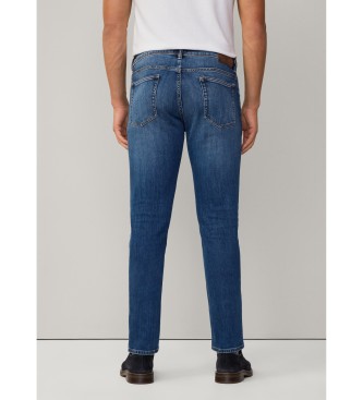 Hackett London slim fit elastiske jeans vintage vask blå