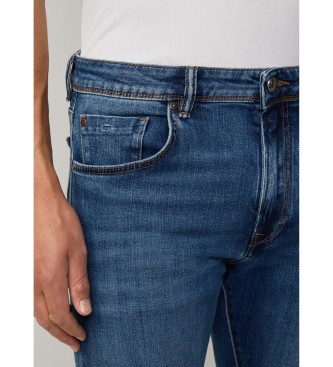 Hackett London slim fit elastiske jeans vintage vask blå