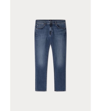 Hackett London slim fit elastiske jeans vintage vask blå