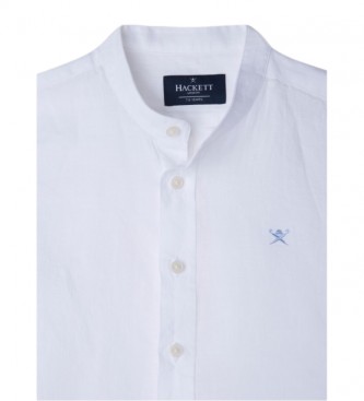 Hackett London Camisa de linho branco
