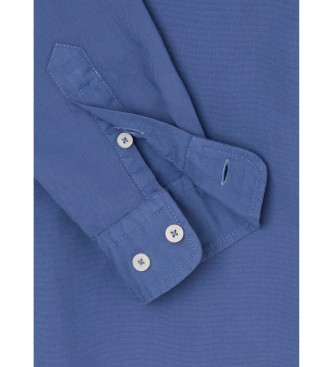 Hackett London Washed Oxford shirt blue