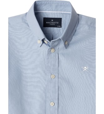 Hackett London Camisa Oxford lavada azul