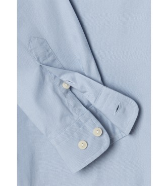 Hackett London Camisa Oxford lavada azul