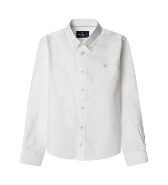 Hackett London Camicia Oxford lavata bianca