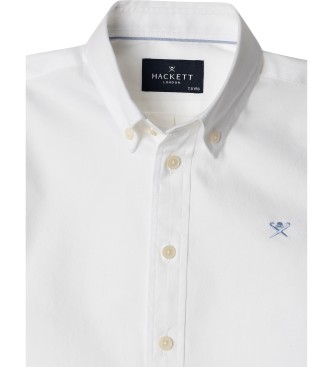 Hackett London Camicia Oxford lavata bianca