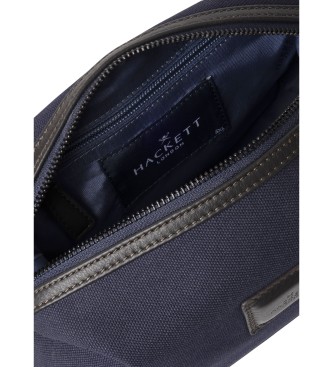 Hackett London Wells navy toiletry bag